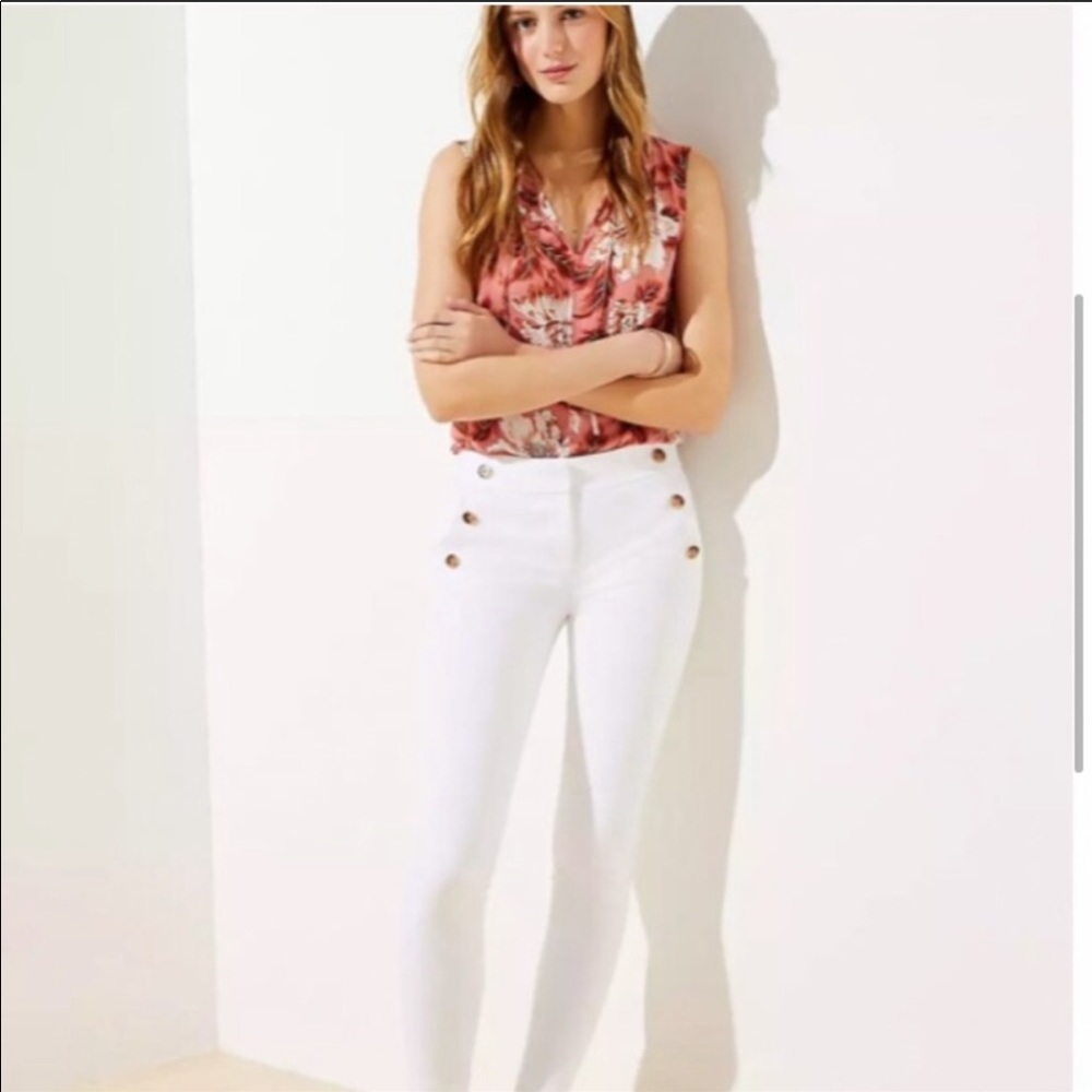 Loft Skinny Ankle length pants size 2